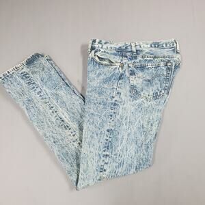 Vintage Levi's 501xx Jeans Men's Size 33x34 Butterfly Opening Acid Washed